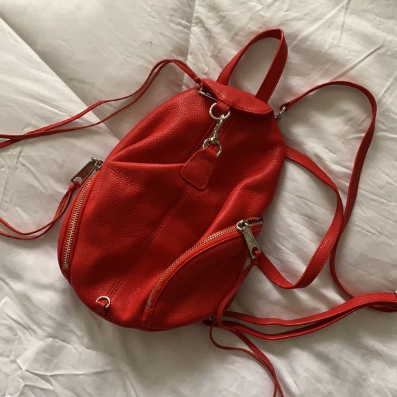 Rebecca Minkoff Handbags - Rebecca Minkoff Convertible Red Mini Backpack